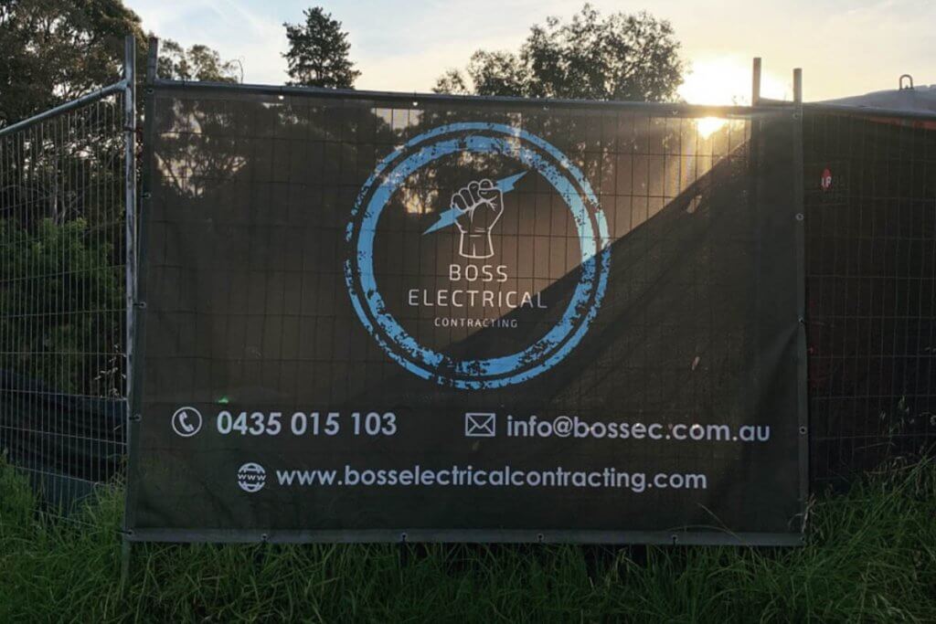 Boss Electrical Shade Cloth For Construction Fencing