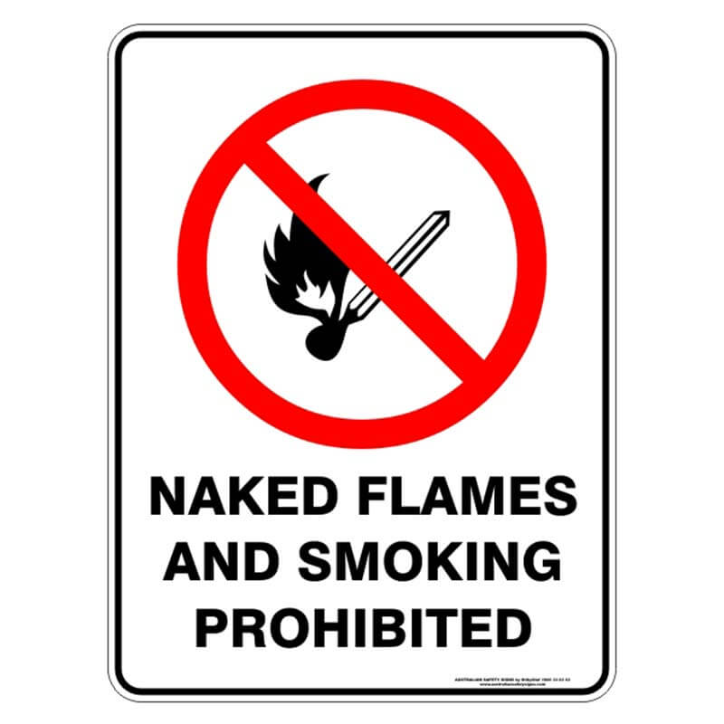 Smoking And Naked Flames Prohibited Prohibition Signs My Xxx Hot Girl